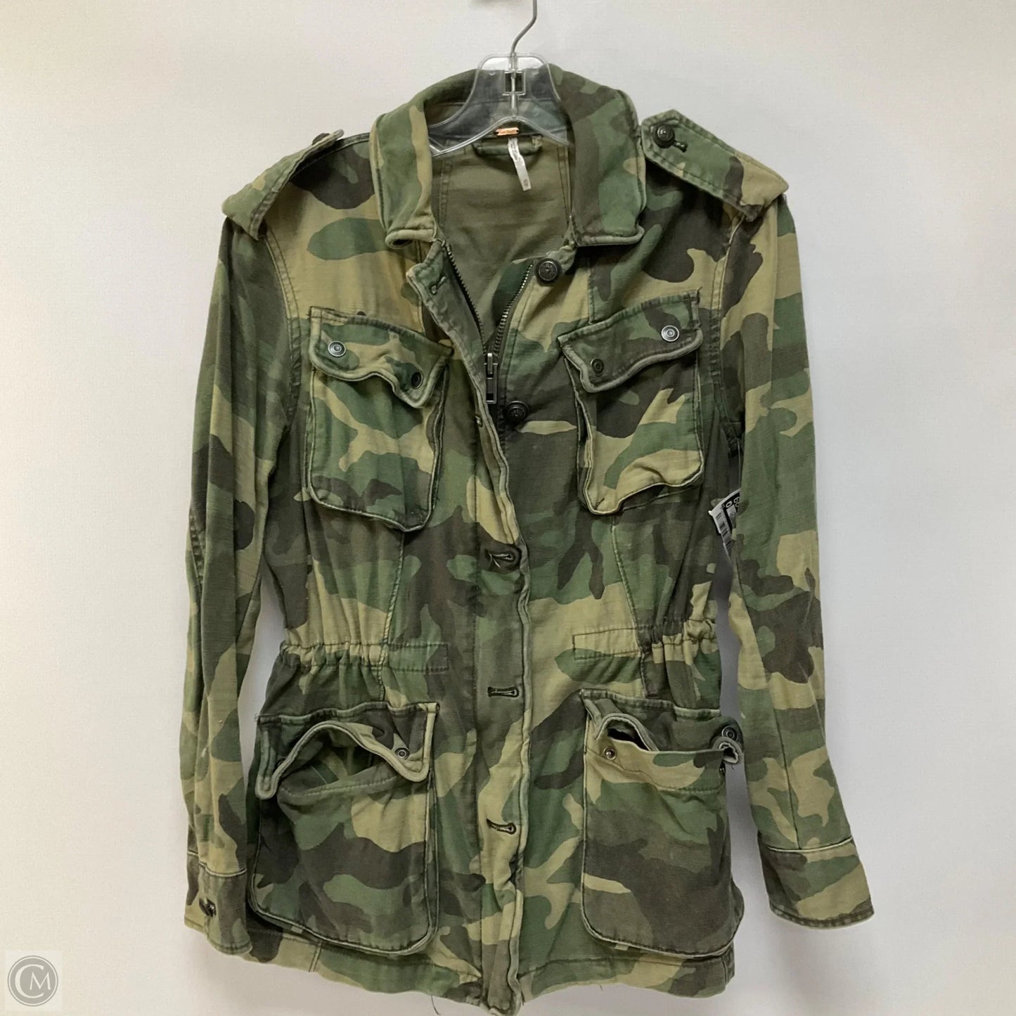Jacket Utility By Free People In Camouflage Print, Size: Xs