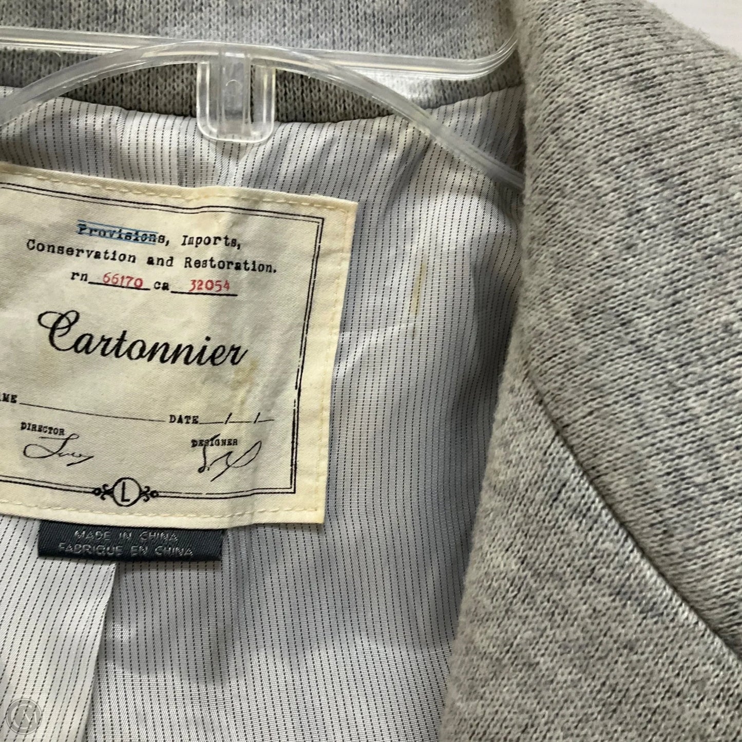 Blazer By Cma In Grey, Size: L