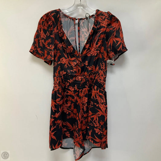 Romper By Anthropologie In Black & Orange, Size: Xs