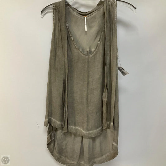 Top Sleeveless By Free People In Grey, Size: S