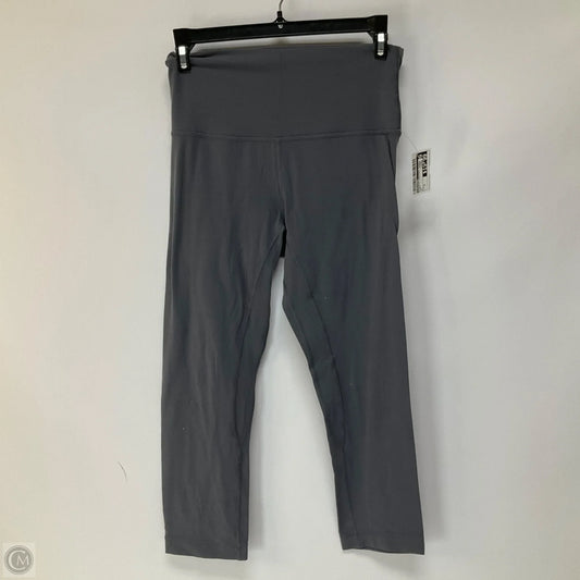 Athletic Leggings Capris By Lululemon In Grey, Size: 6