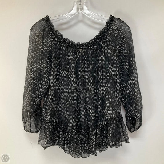 Top Long Sleeve By Rebecca Taylor In Black, Size: 8