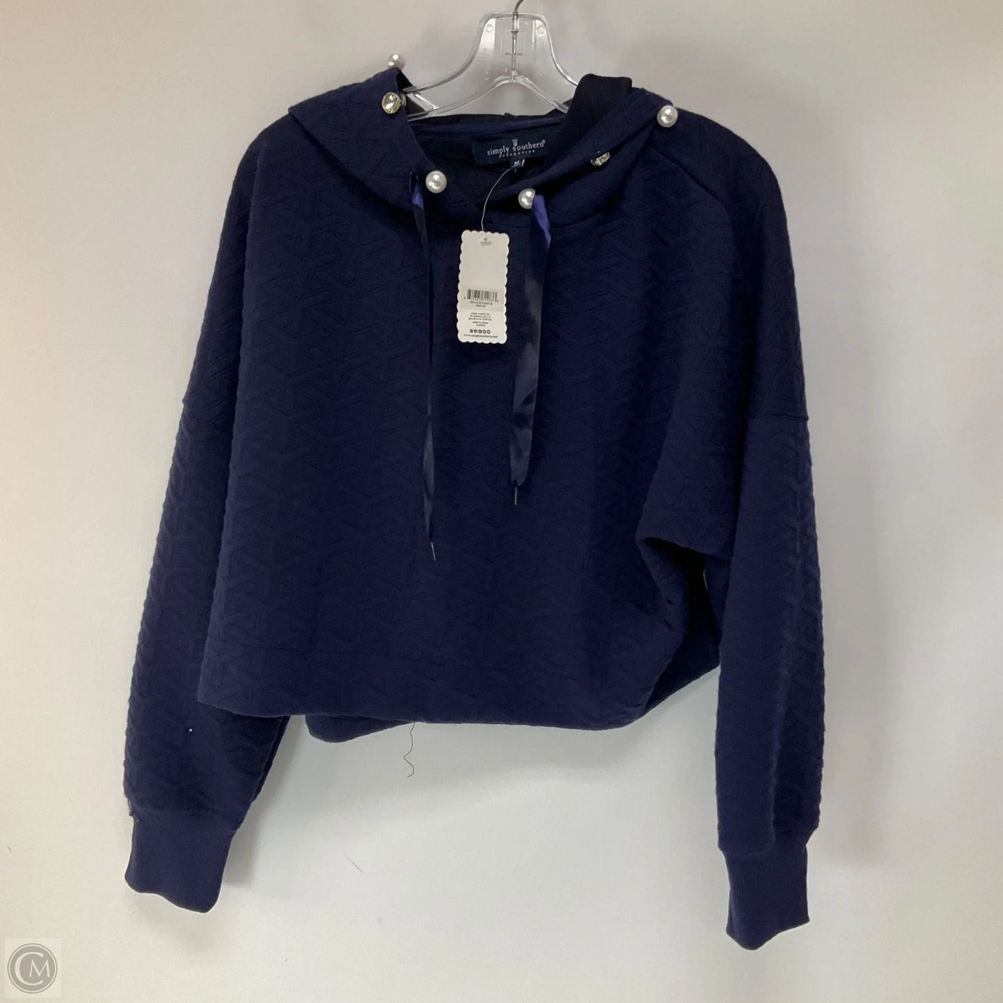 Top Long Sleeve By Simply Southern In Blue, Size: M