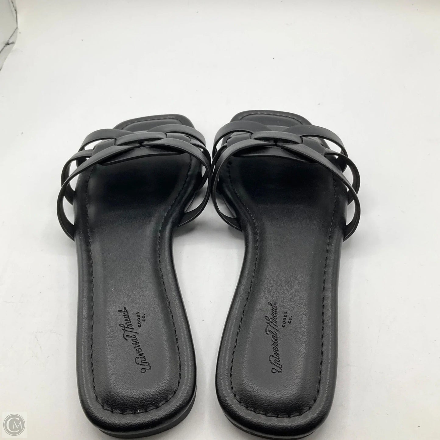 Sandals Flats By Universal Thread In Black, Size: 8