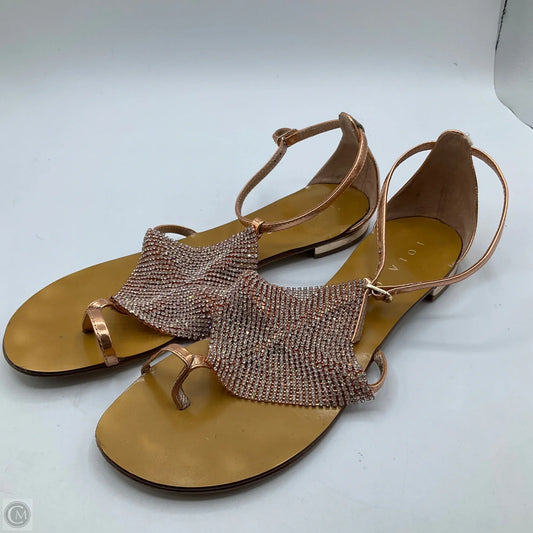 Sandals Flip Flops By Cma In Rose Gold, Size: 7.5