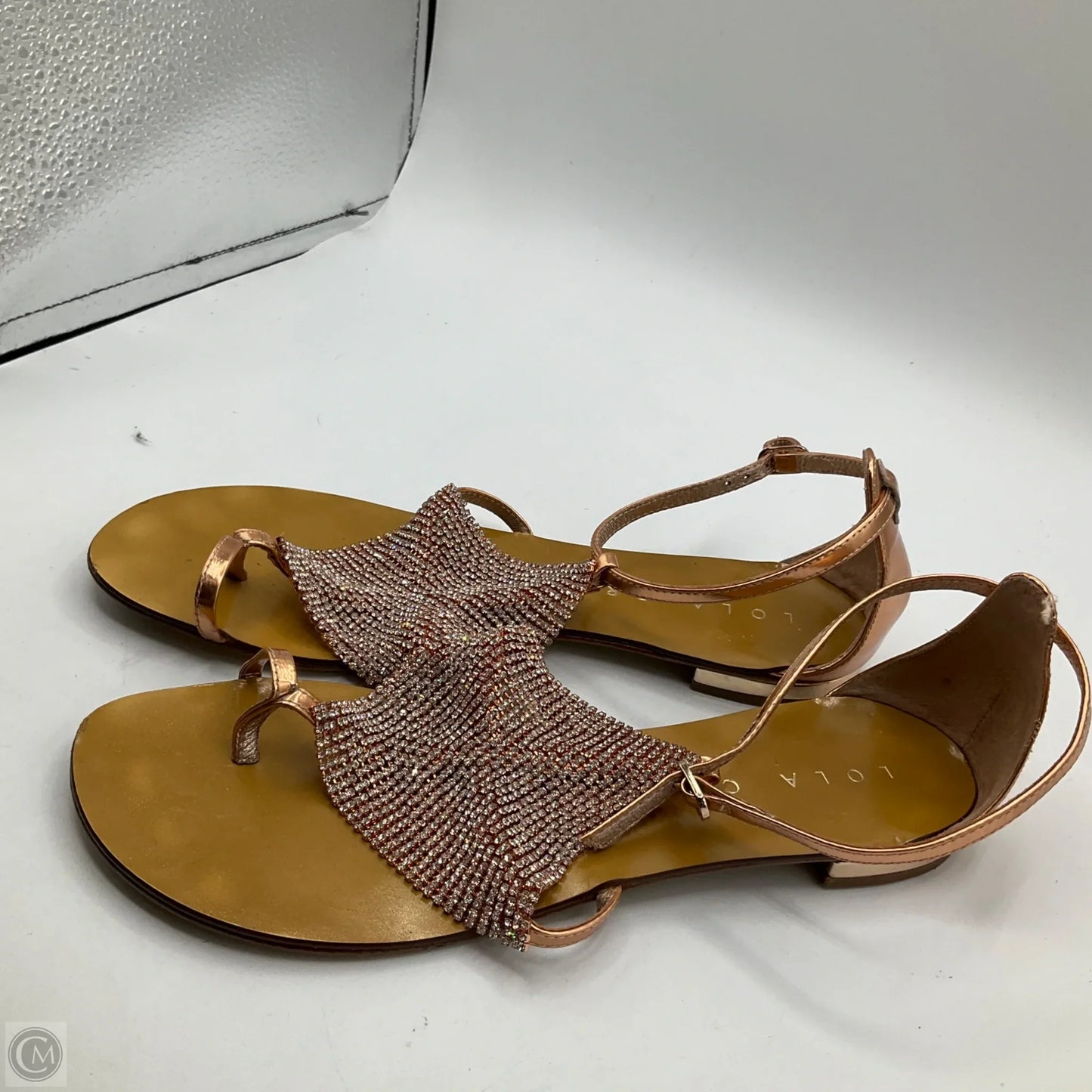 Sandals Flip Flops By Cma In Rose Gold, Size: 7.5