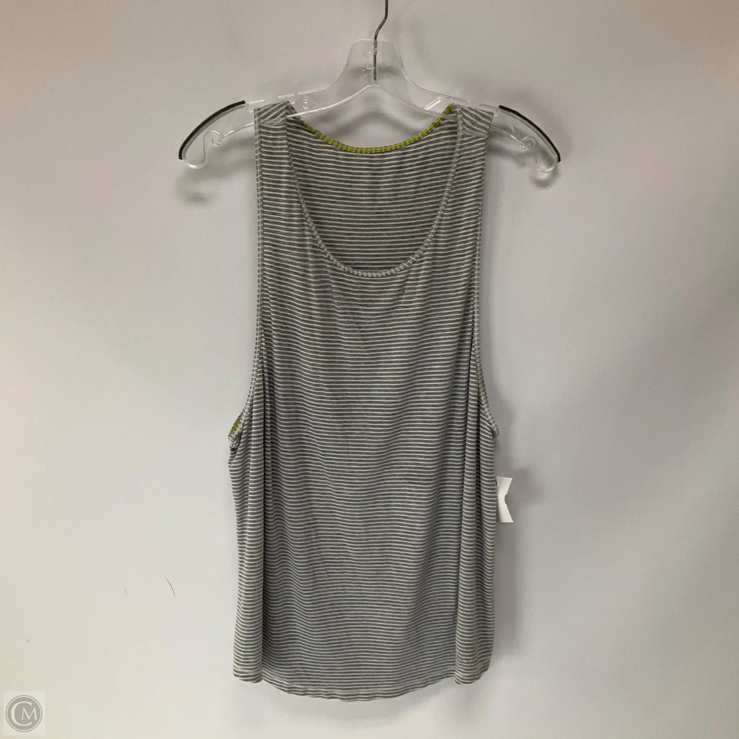 Athletic Tank Top By Lululemon In Striped Pattern, Size: 14