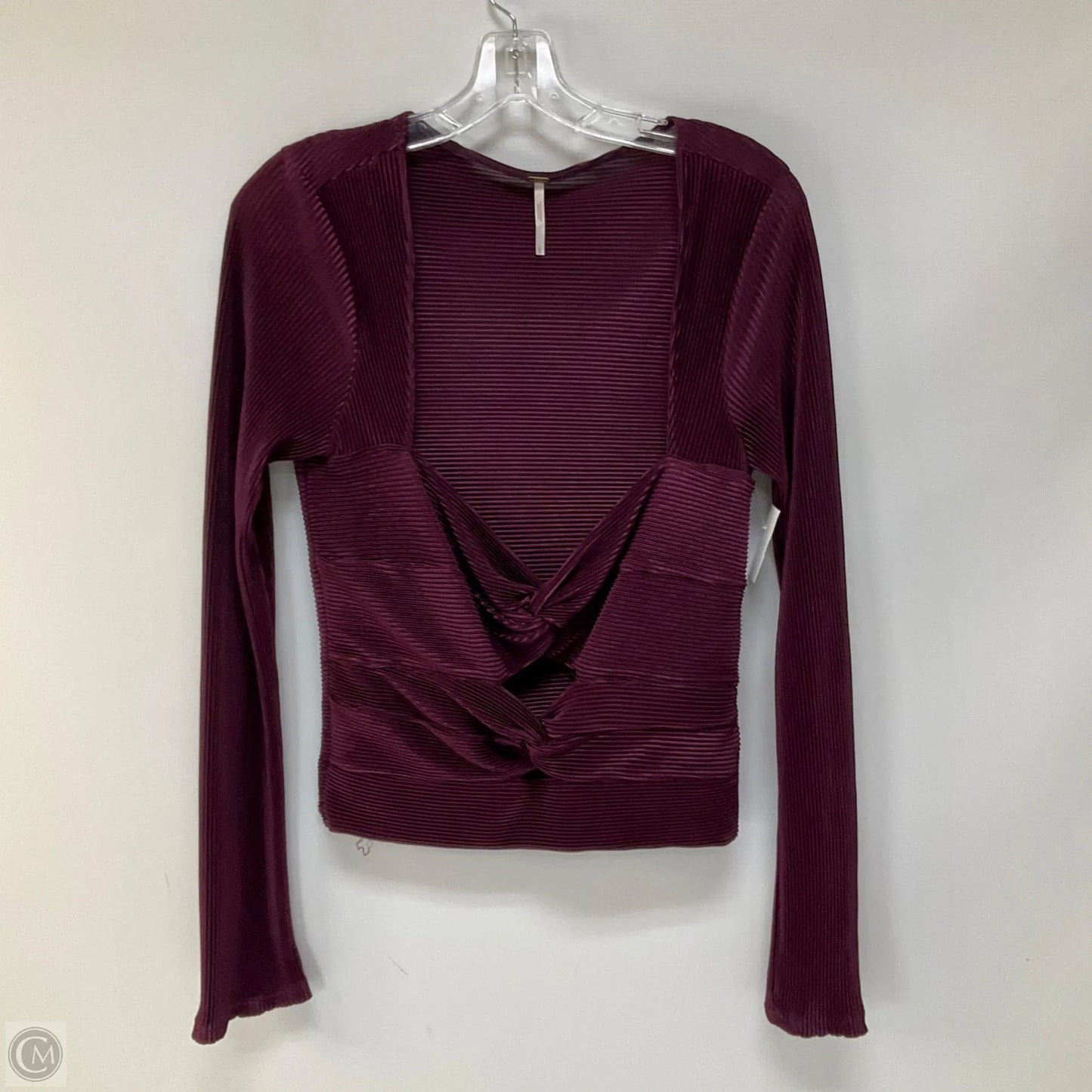Top Long Sleeve By Free People In Purple, Size: L