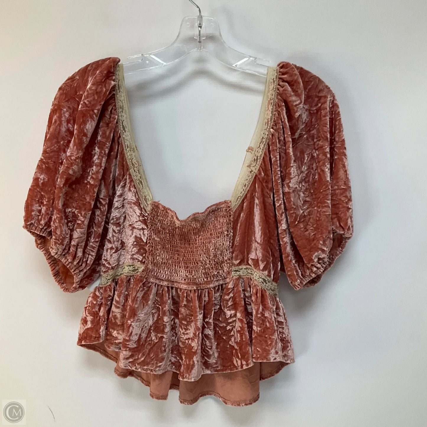 Top Short Sleeve By Free People In Pink, Size: M