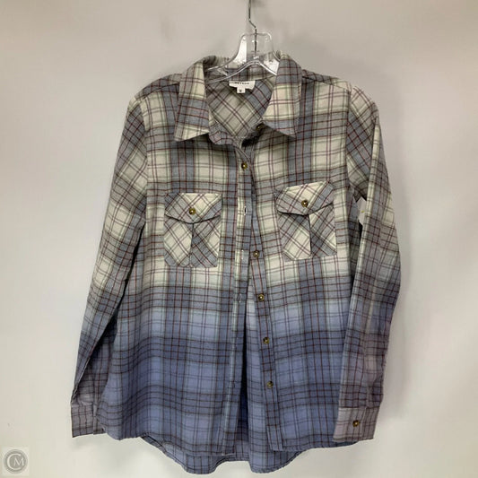 Top Long Sleeve By Cmc In Plaid Pattern, Size: S