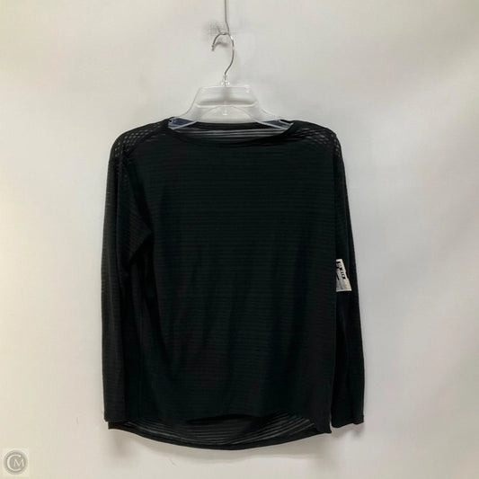 Athletic Top Long Sleeve Crewneck By Lululemon In Black, Size: 8