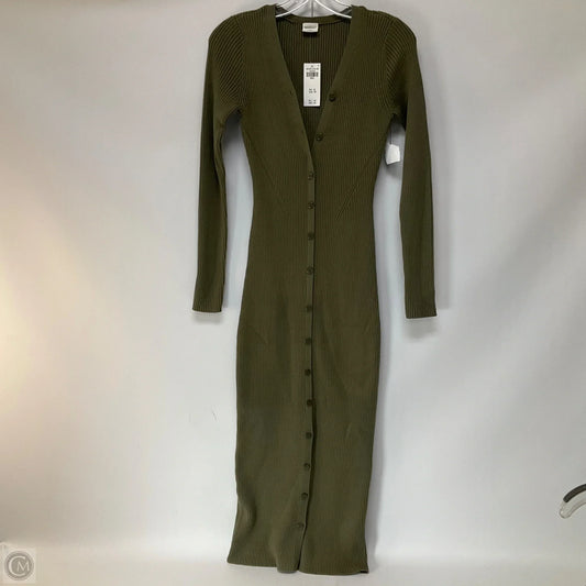 Dress Casual Maxi By Abercrombie And Fitch In Green, Size: S