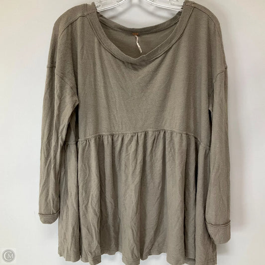 Top Long Sleeve By Free People In Grey, Size: S