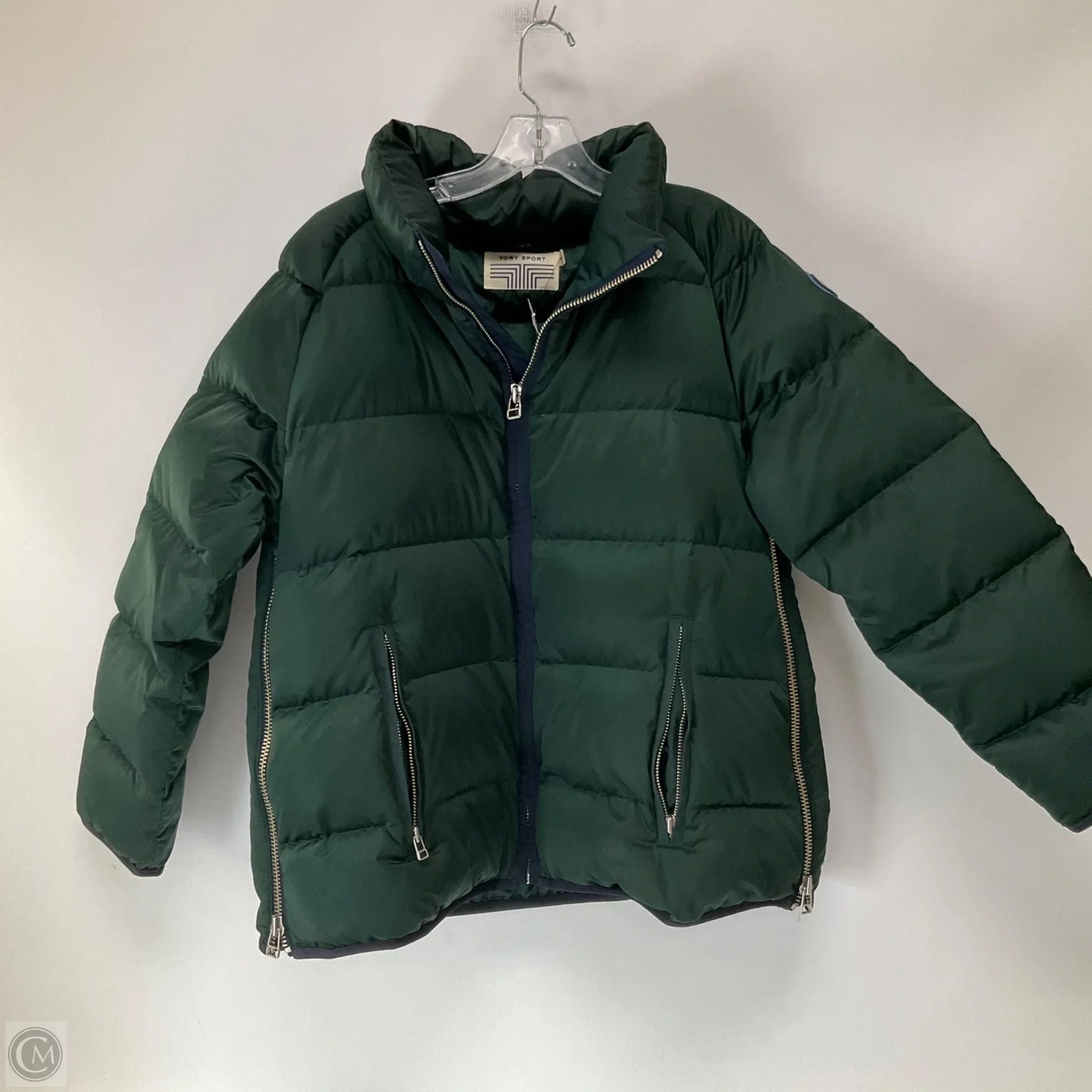 Jacket Designer By Tory Burch In Green, Size: S
