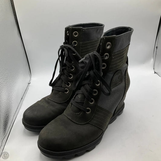 Boots Ankle Heels By Sorel In Black, Size: 10.5