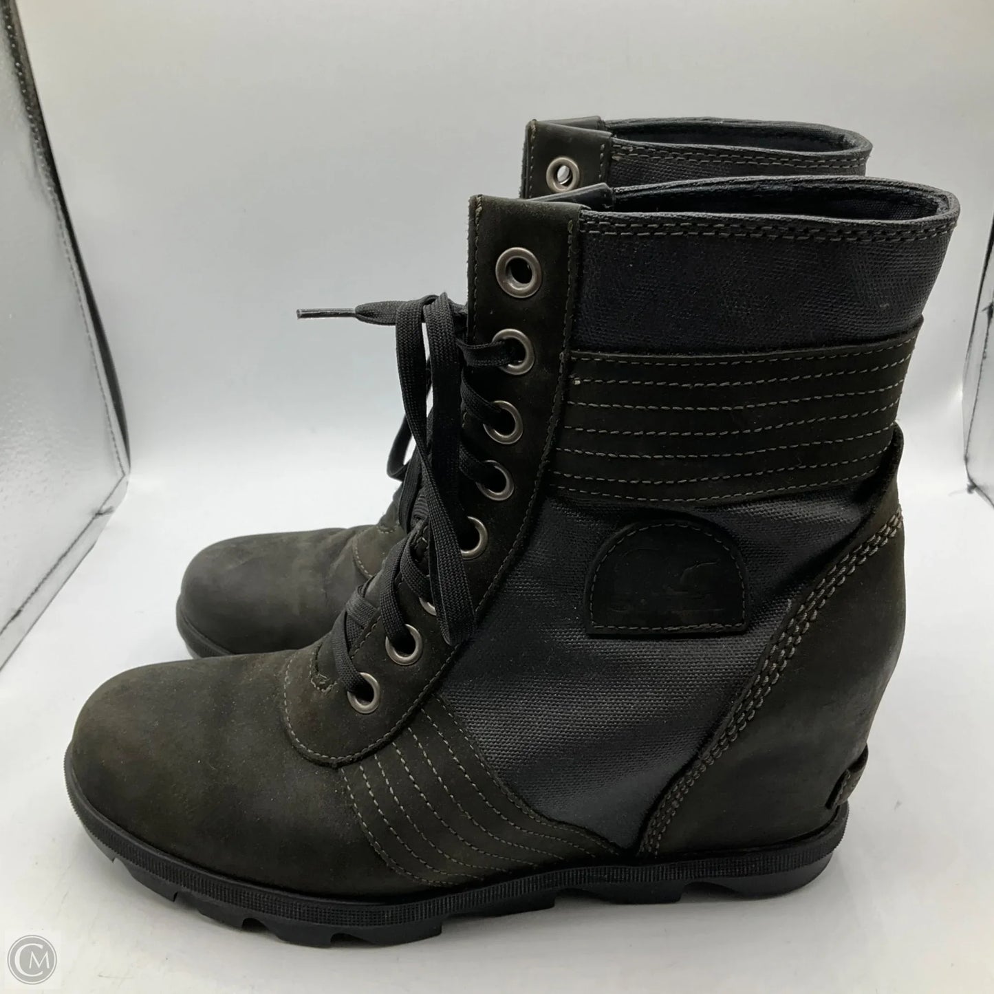 Boots Ankle Heels By Sorel In Black, Size: 10.5