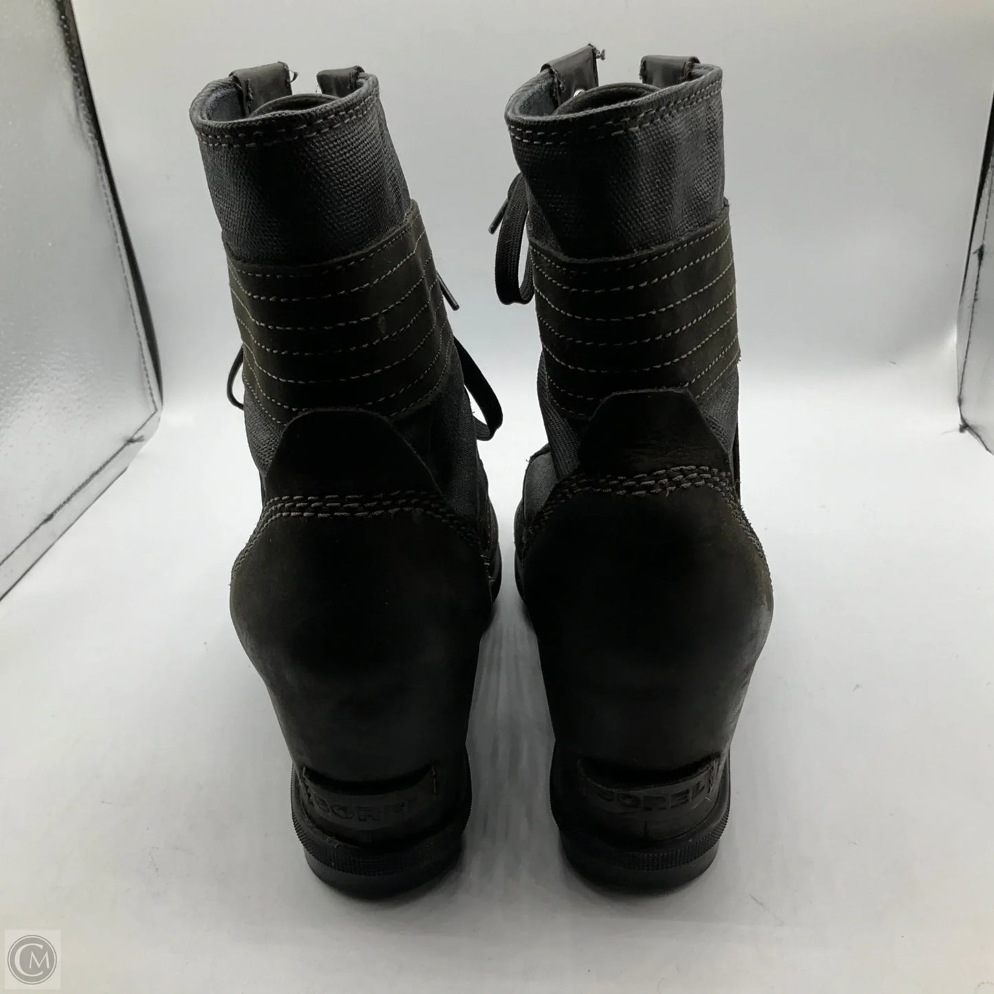 Boots Ankle Heels By Sorel In Black, Size: 10.5