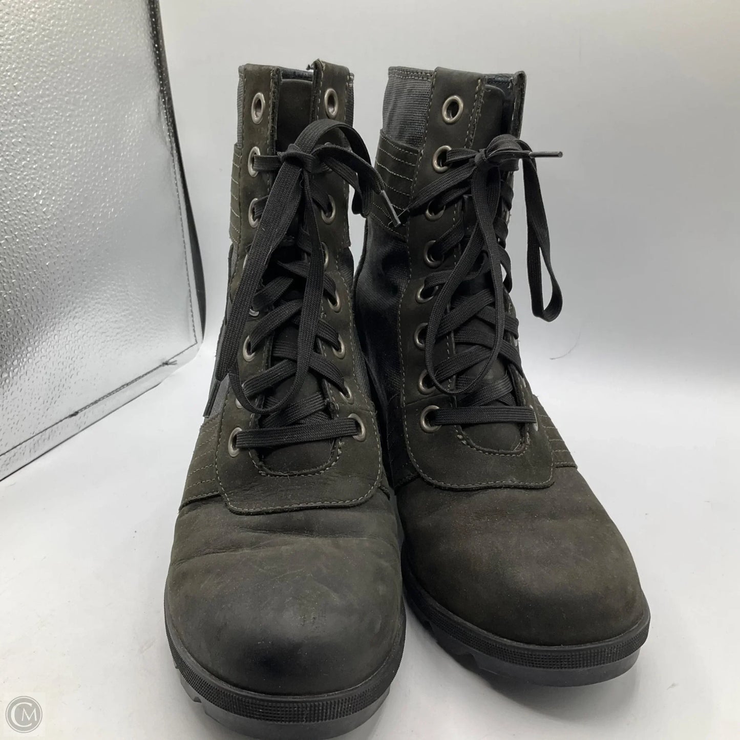 Boots Ankle Heels By Sorel In Black, Size: 10.5