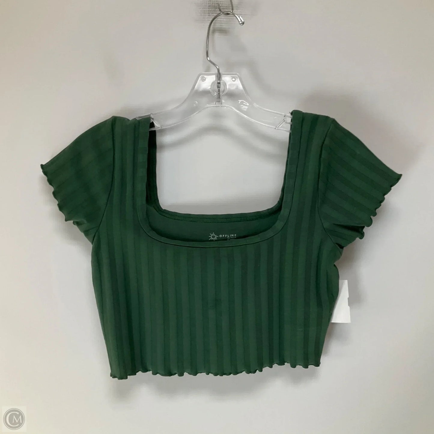 Athletic Top Short Sleeve By Aerie In Green, Size: S