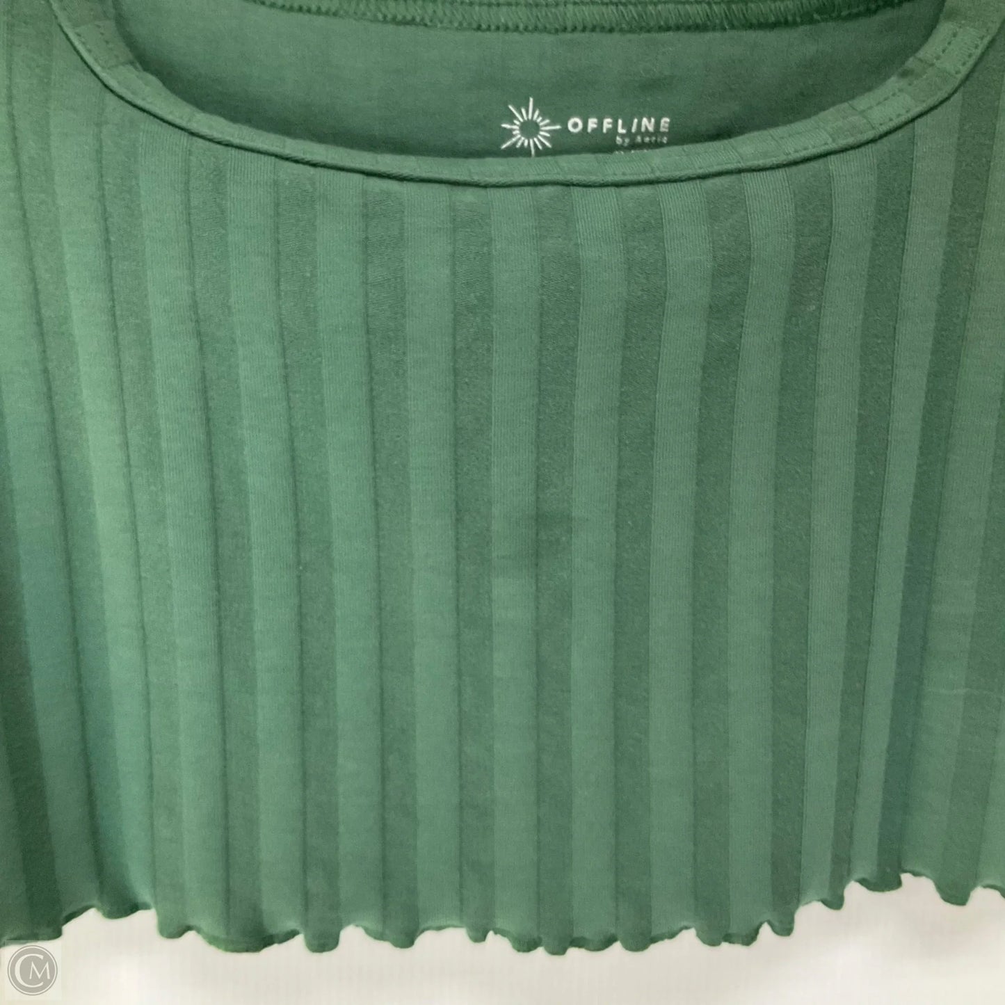 Athletic Top Short Sleeve By Aerie In Green, Size: S