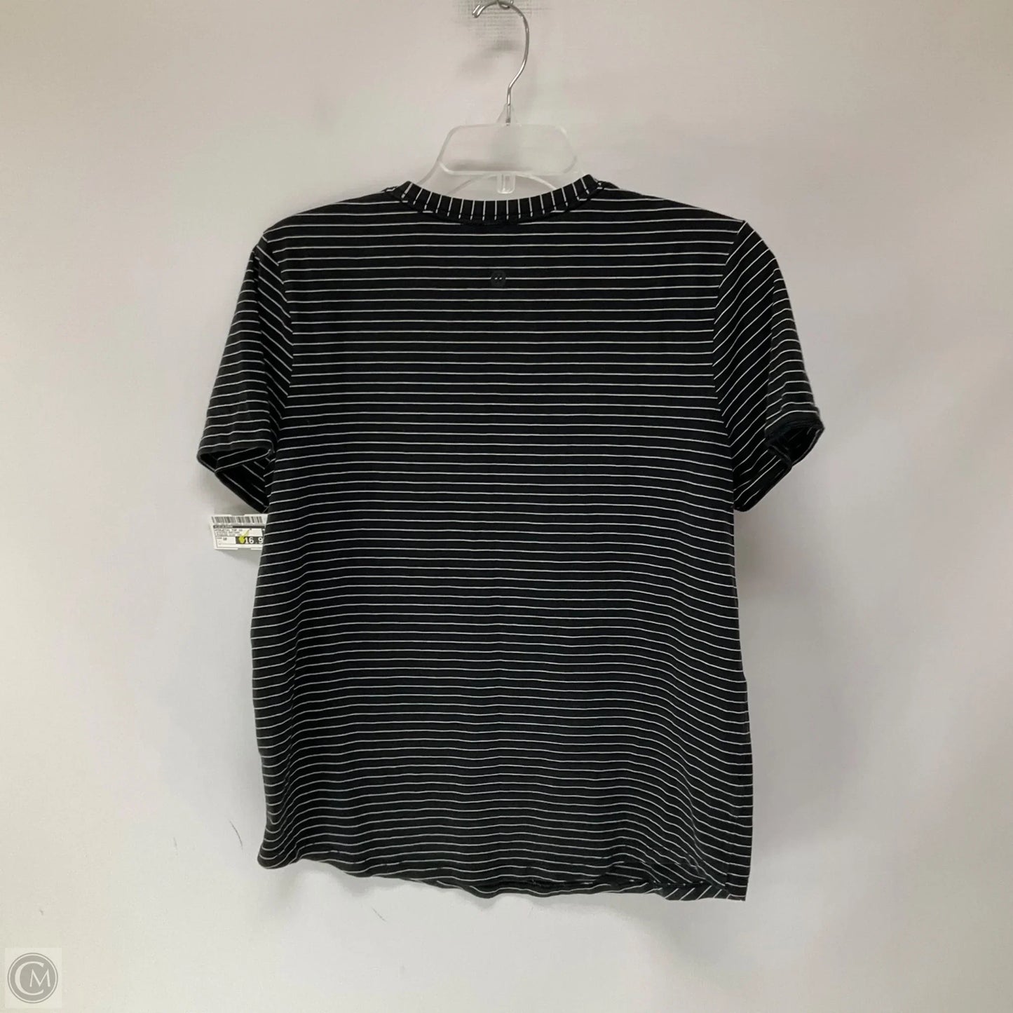 Athletic Top Short Sleeve By Lululemon In Striped Pattern, Size: 10