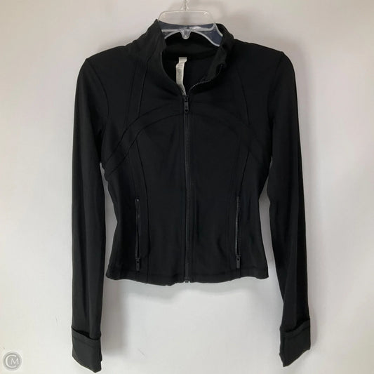 Athletic Jacket By Lululemon In Black, Size: 8