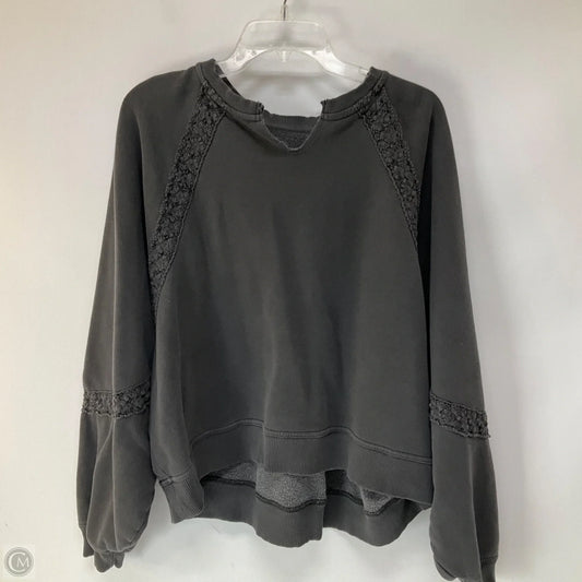 Sweatshirt Crewneck By Aerie In Grey, Size: M