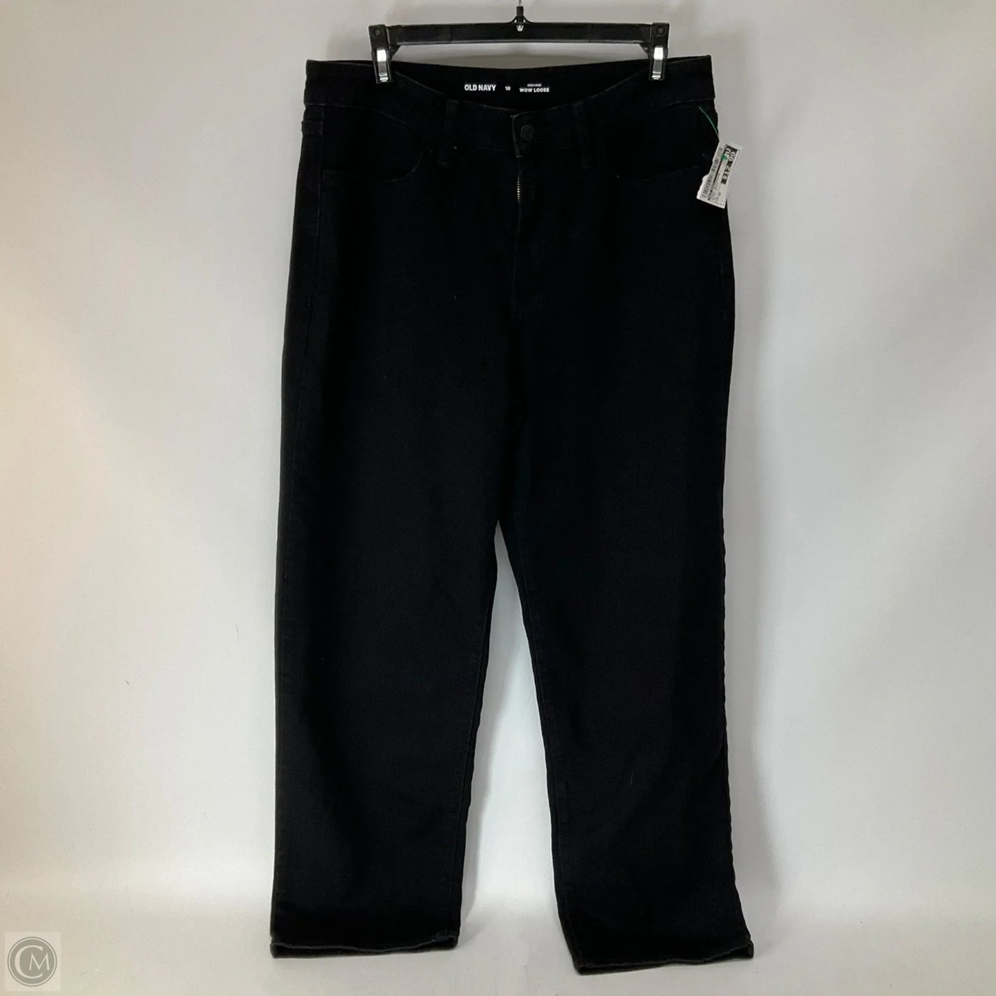 Jeans Boyfriend By Old Navy In Black Denim, Size: 10