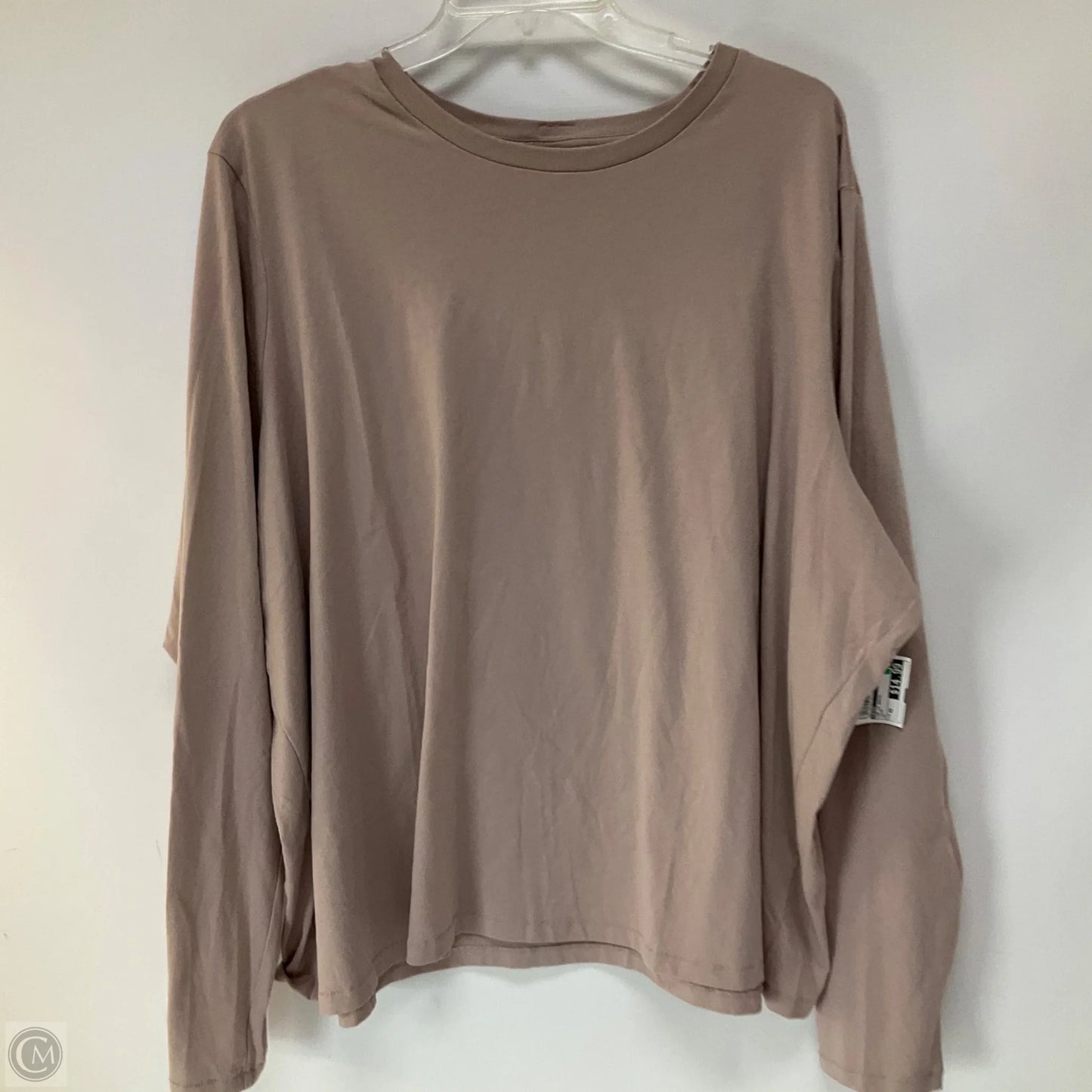 Top Long Sleeve Basic By Skims In Taupe, Size: 4x