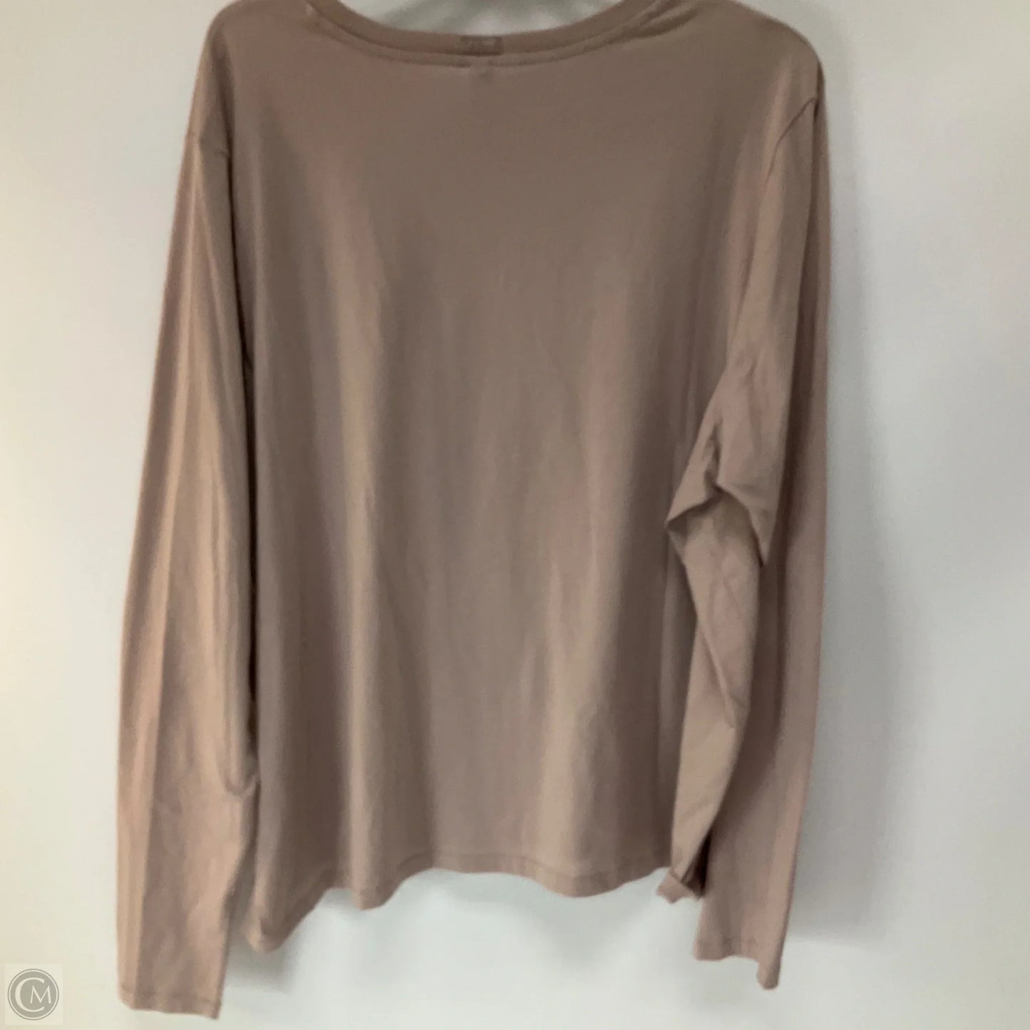 Top Long Sleeve Basic By Skims In Taupe, Size: 4x
