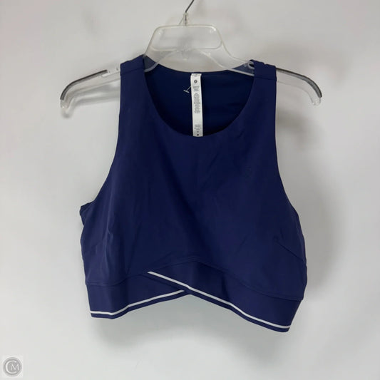 Athletic Bra By Lululemon In Blue, Size: 14