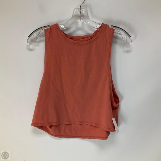 Athletic Tank Top By Lululemon In Orange, Size: 6