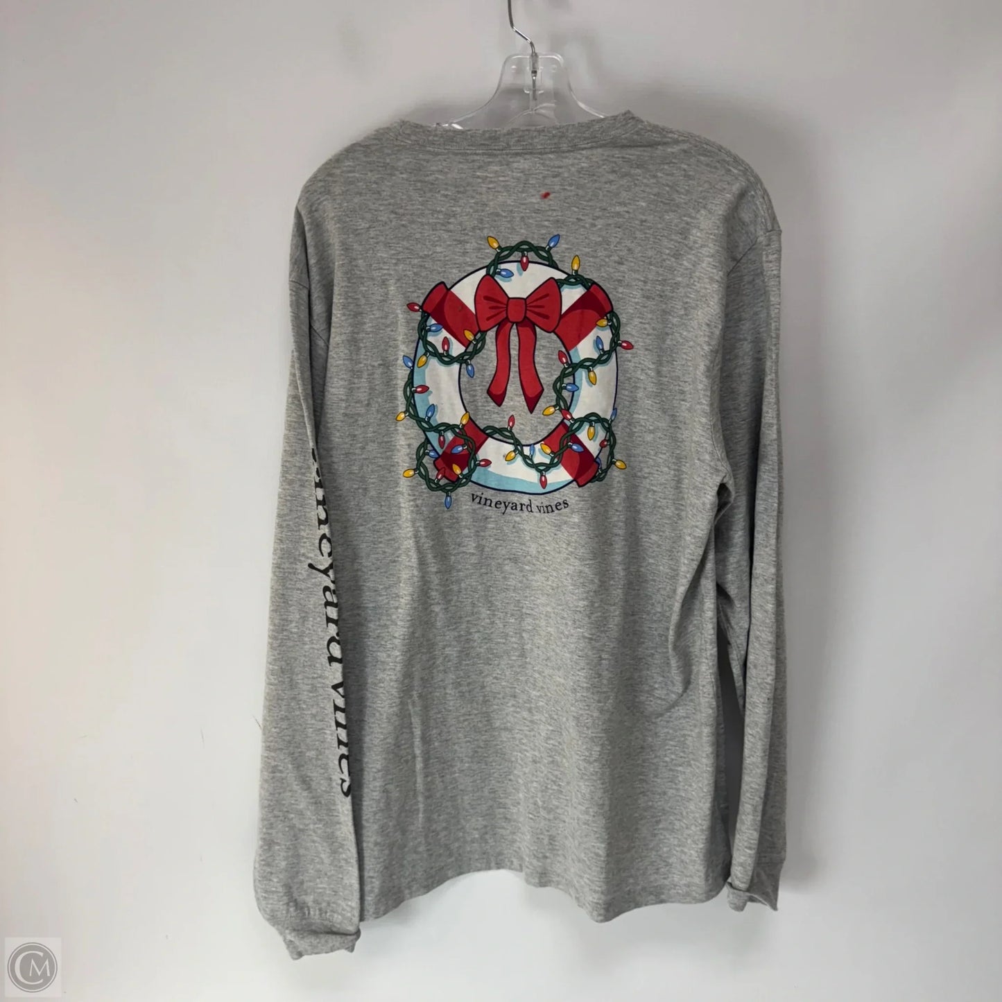 Top Long Sleeve Basic By Vineyard Vines In Grey, Size: M