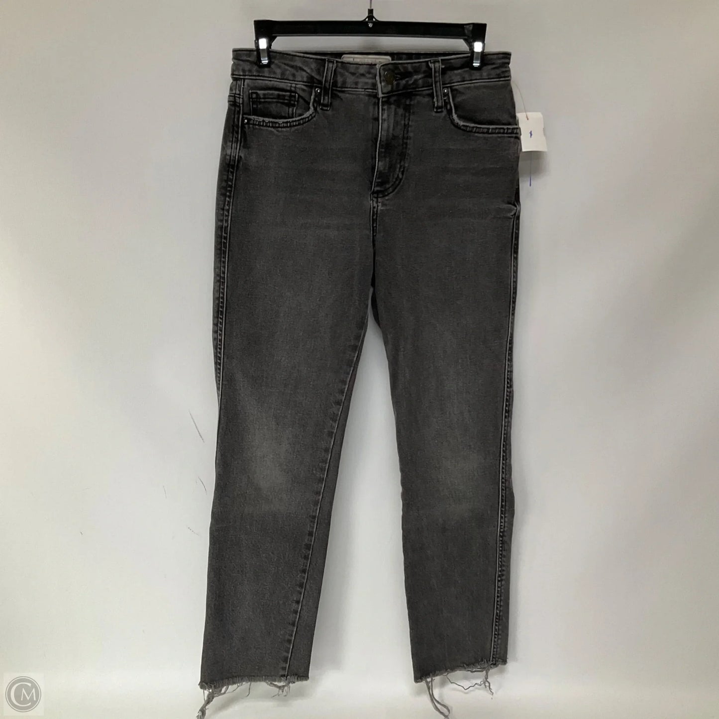 Jeans Straight By Free People In Black Denim, Size: 2