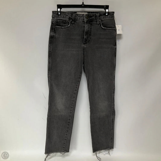 Jeans Straight By Free People In Black Denim, Size: 2