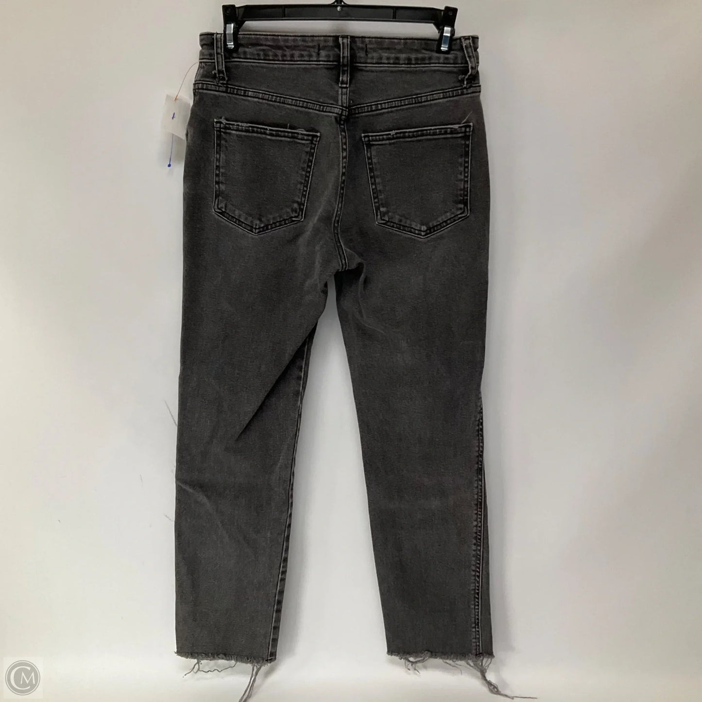 Jeans Straight By Free People In Black Denim, Size: 2