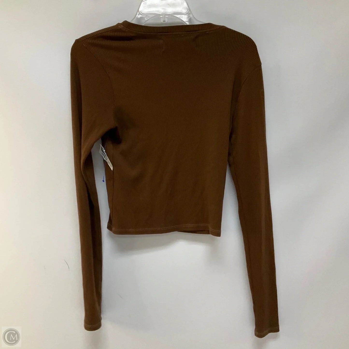 Top Long Sleeve By Cma In Brown, Size: L