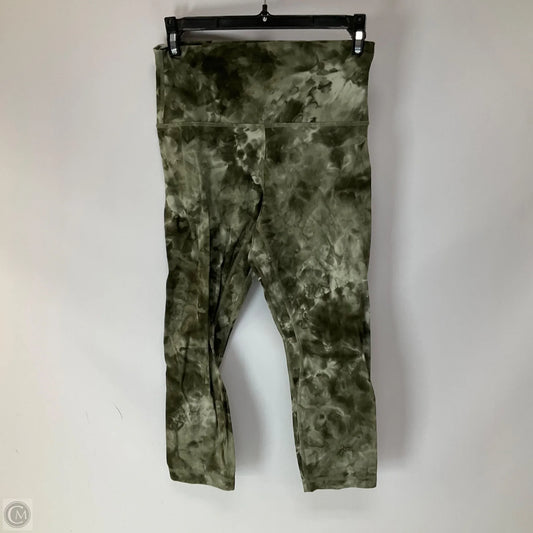 Athletic Leggings By Lululemon In Tie Dye Print, Size: 6
