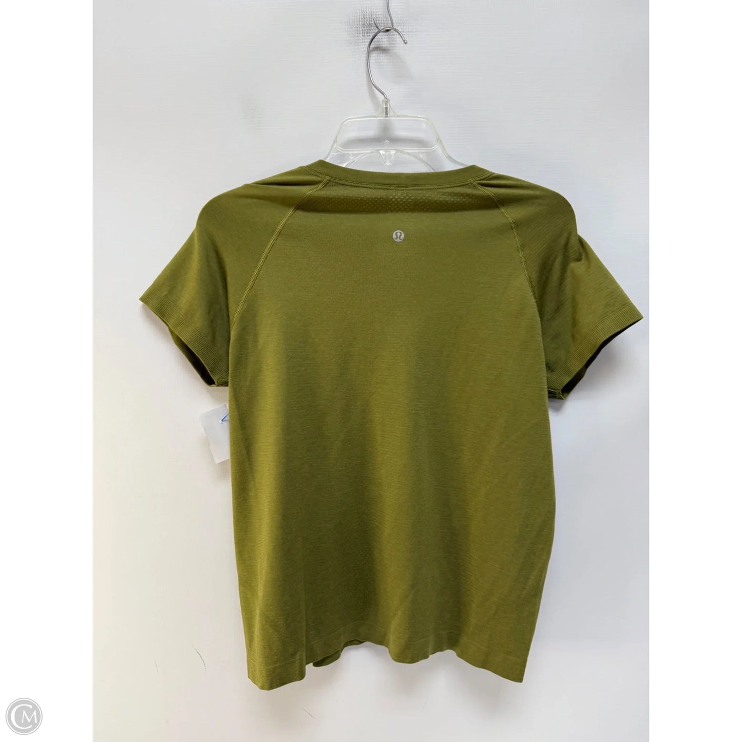 Athletic Top Short Sleeve By Lululemon In Green, Size: 10