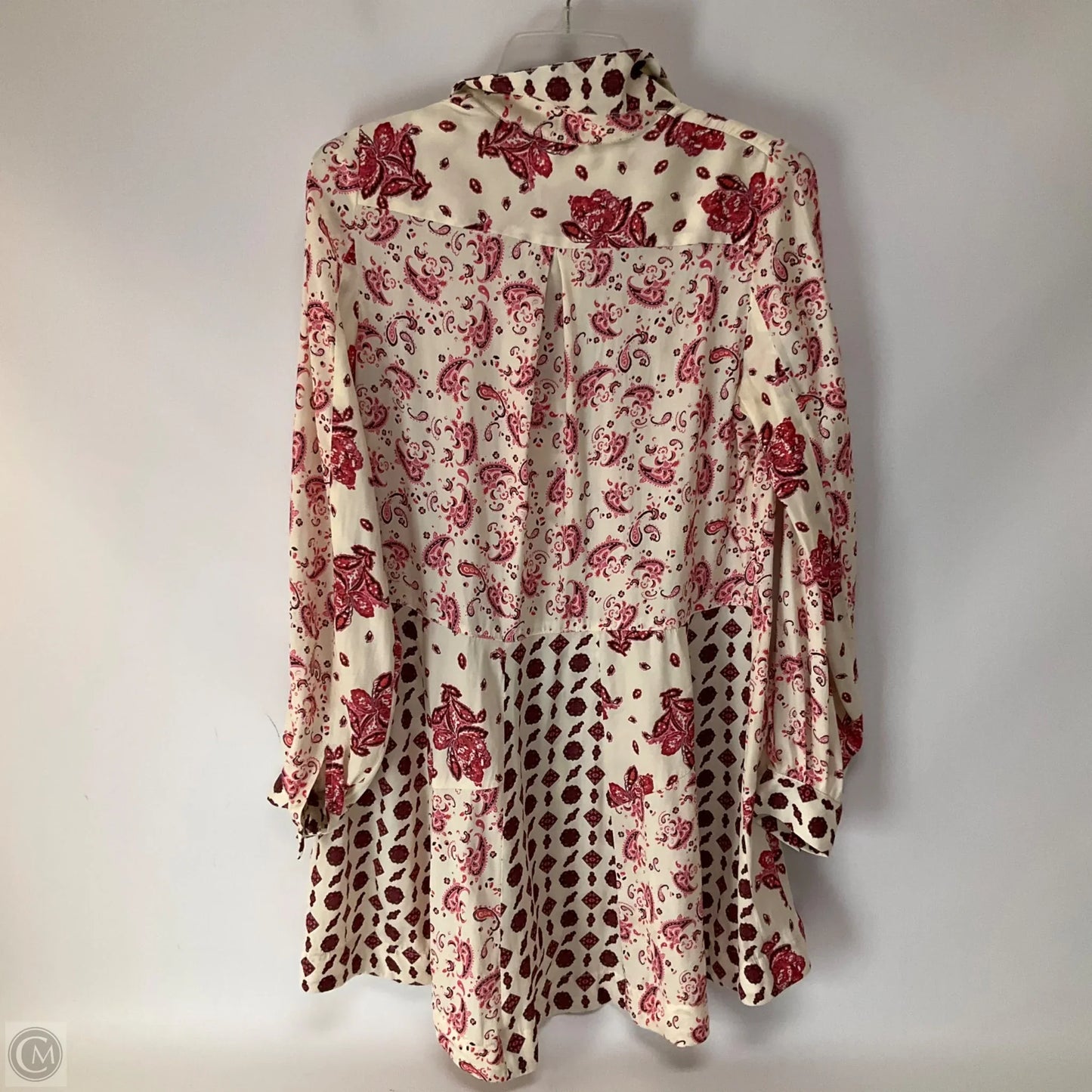 Tunic Long Sleeve By Free People In Paisley Print, Size: S
