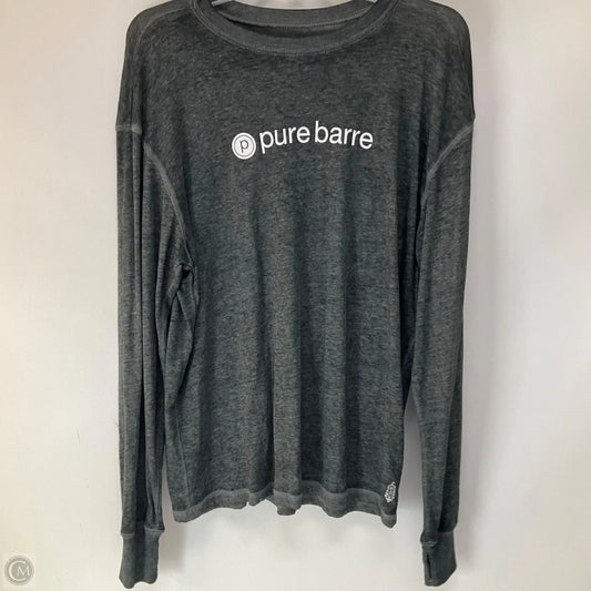 Athletic Top Long Sleeve Crewneck By Free People In Grey, Size: Xs