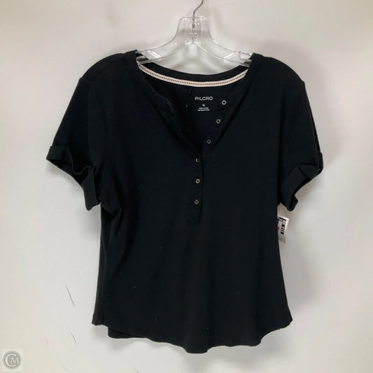 Top Short Sleeve By Pilcro In Black, Size: Xl