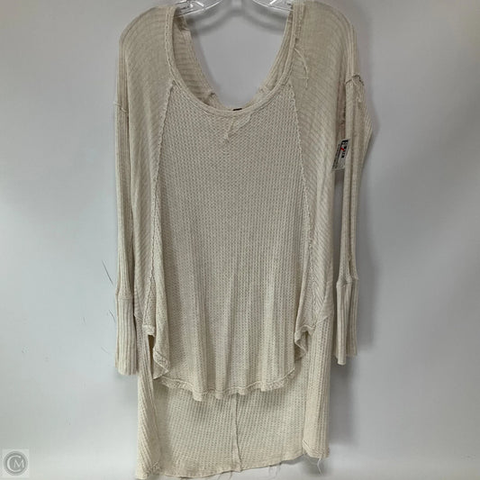 Top Long Sleeve By Free People In Cream, Size: L