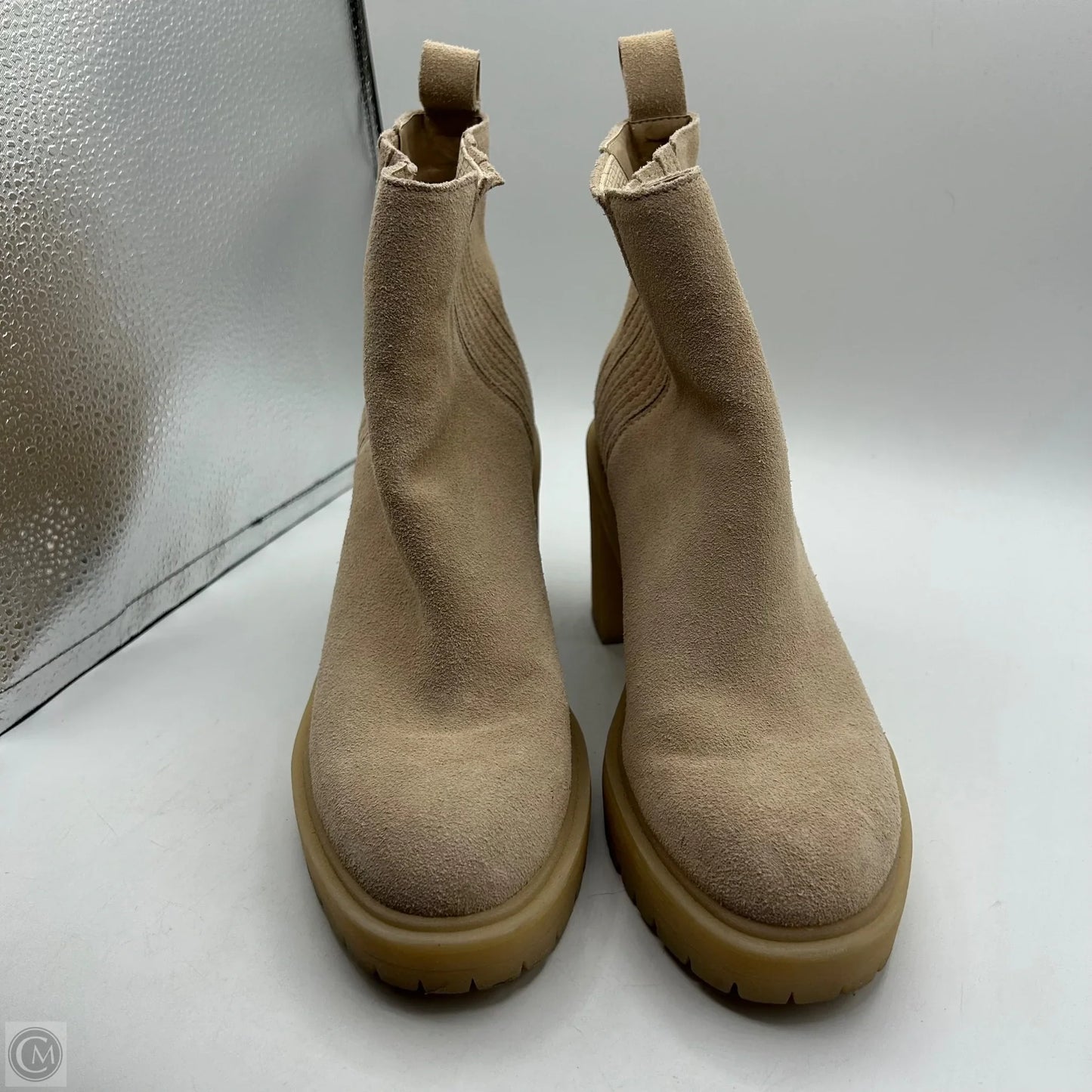Boots Ankle Heels By Dolce Vita In Tan, Size: 8