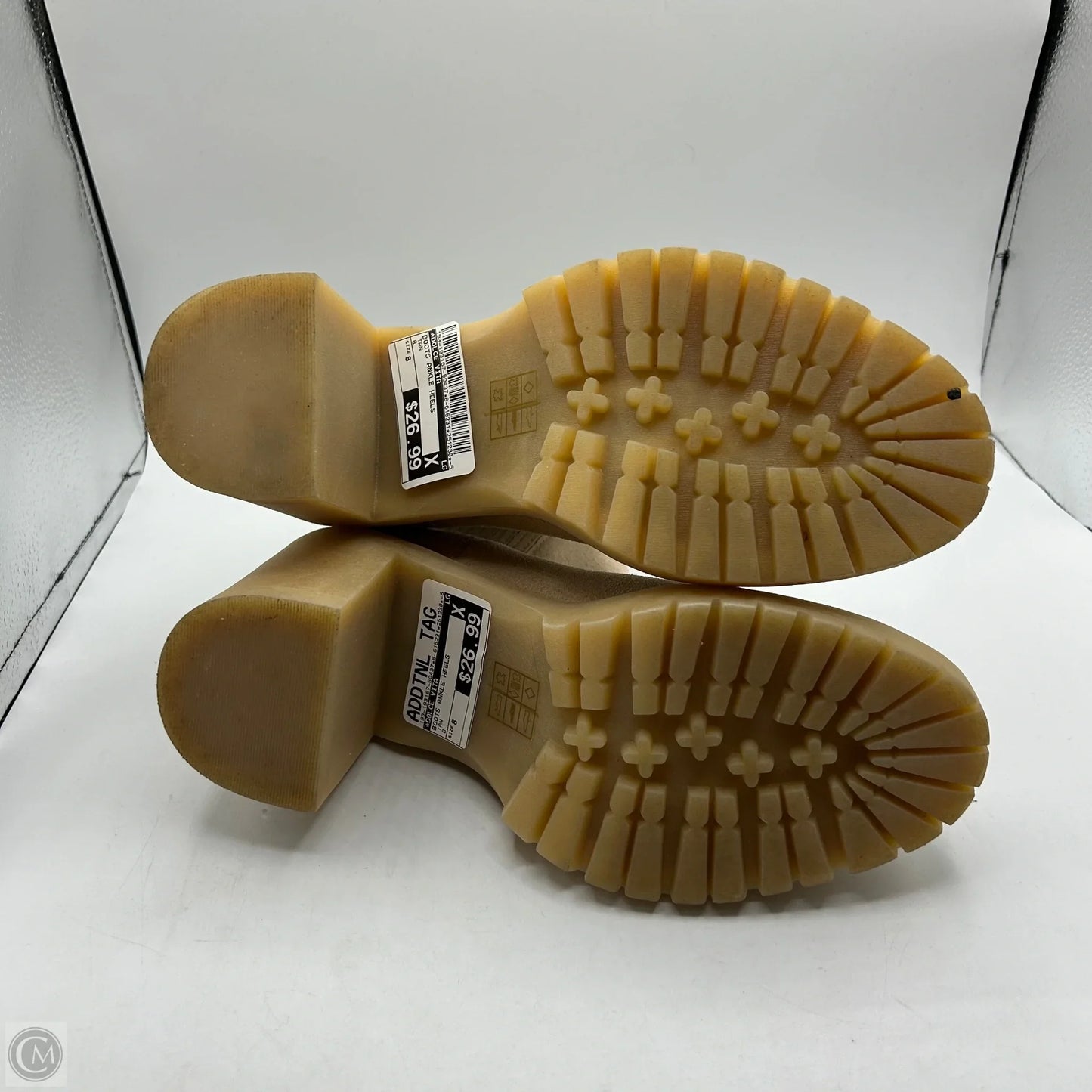 Boots Ankle Heels By Dolce Vita In Tan, Size: 8