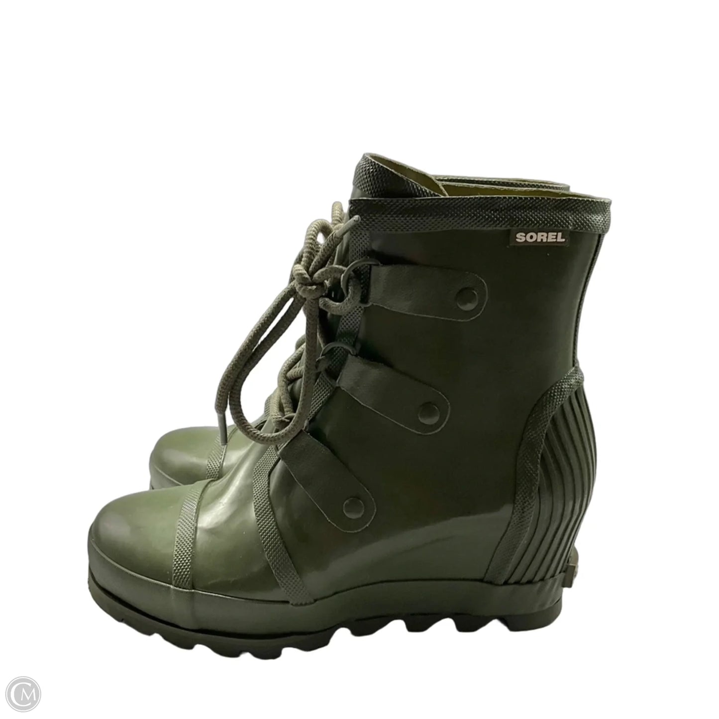 Boots Rain By Sorel In Green, Size: 10