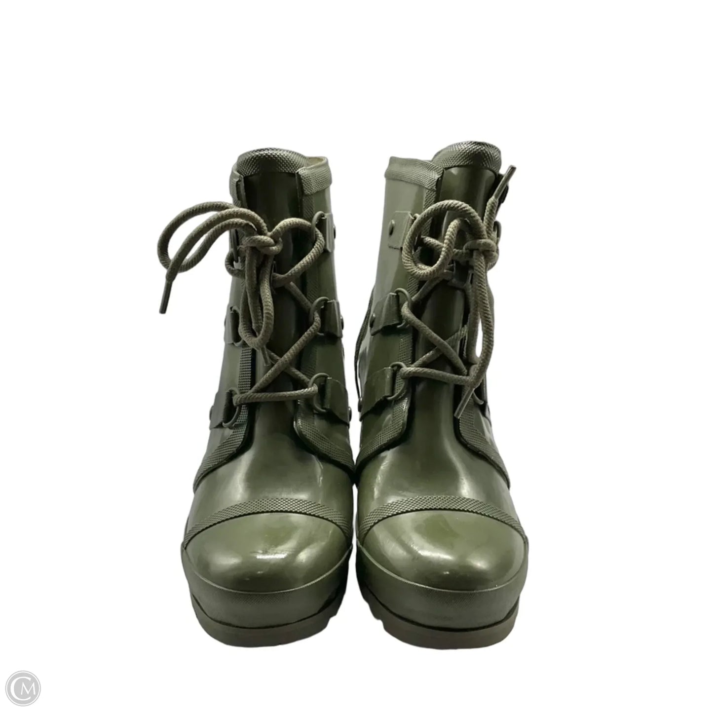 Boots Rain By Sorel In Green, Size: 10