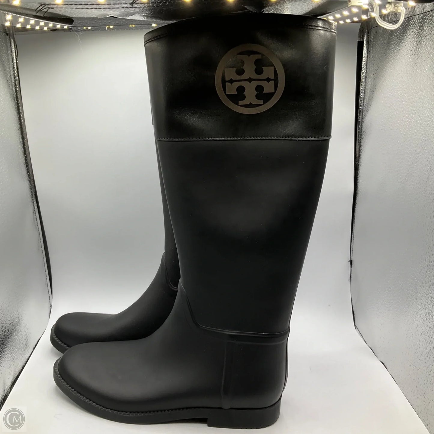 Boots Designer By Tory Burch In Black, Size: 10