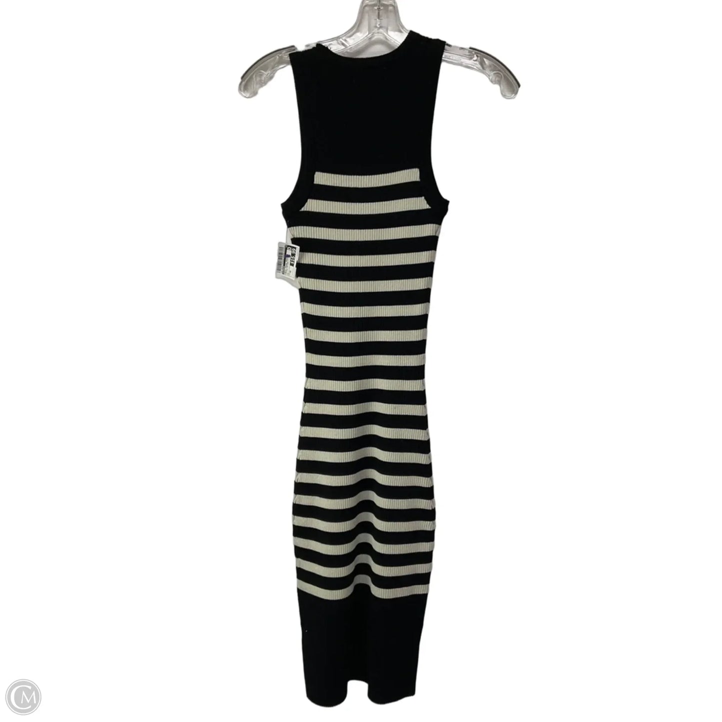 Dress Casual Midi By Evereve In Striped Pattern, Size: Xs