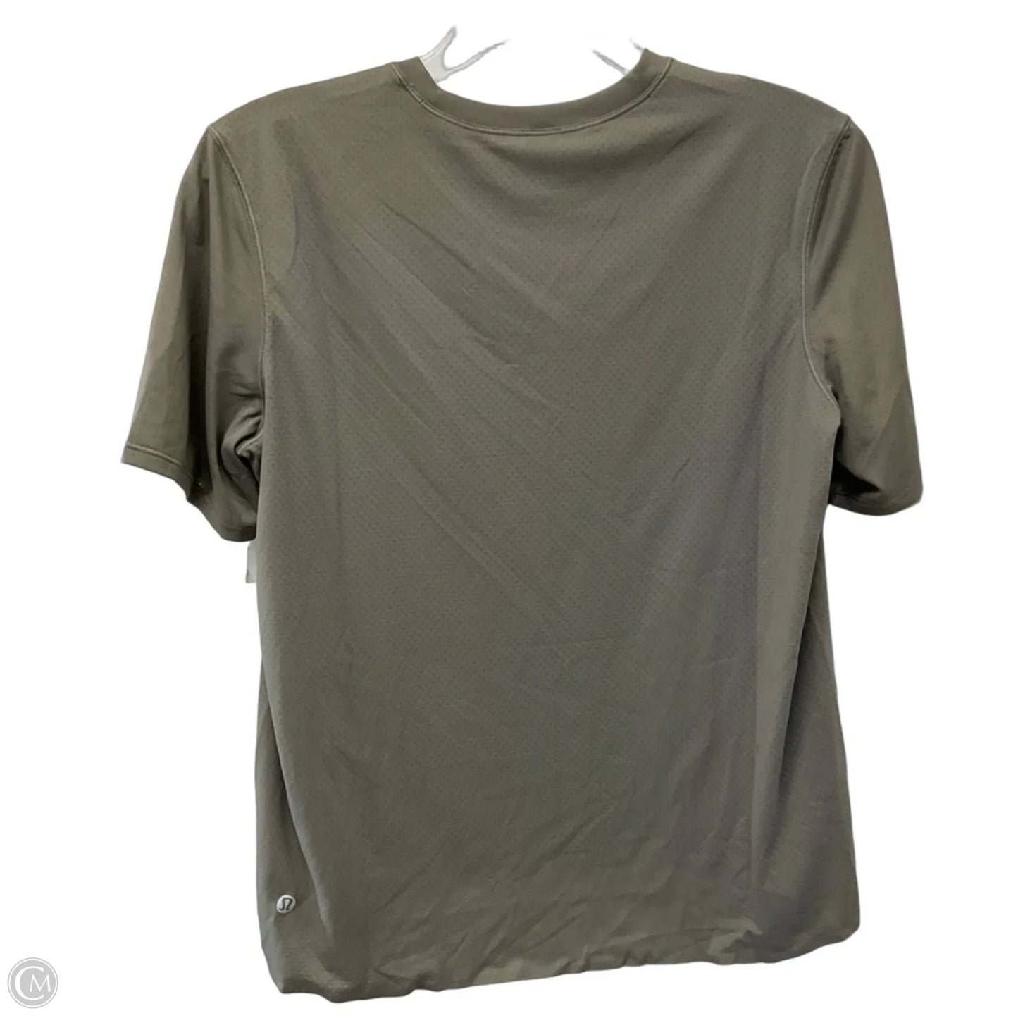 Athletic Top Short Sleeve By Lululemon In Taupe, Size: Xs
